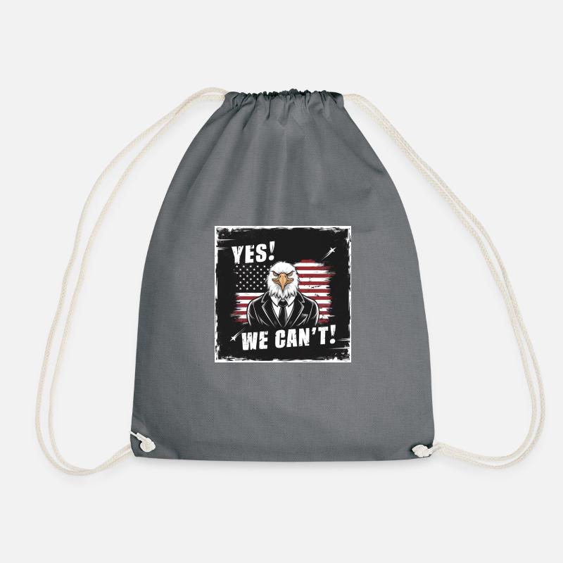 Yes! We can (not)! - Drawstring Bag - grey