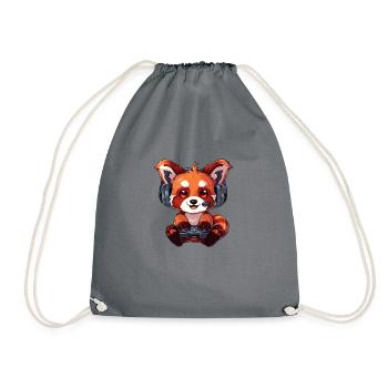 Red Panda Gaming Panda roux Petit panda - Sac de sport léger - gris - Devant