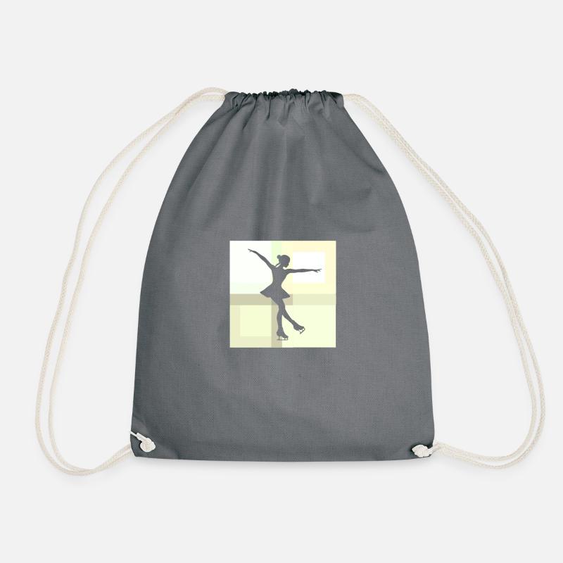Figure Skating Medal Performance - Drawstring Bag - grey