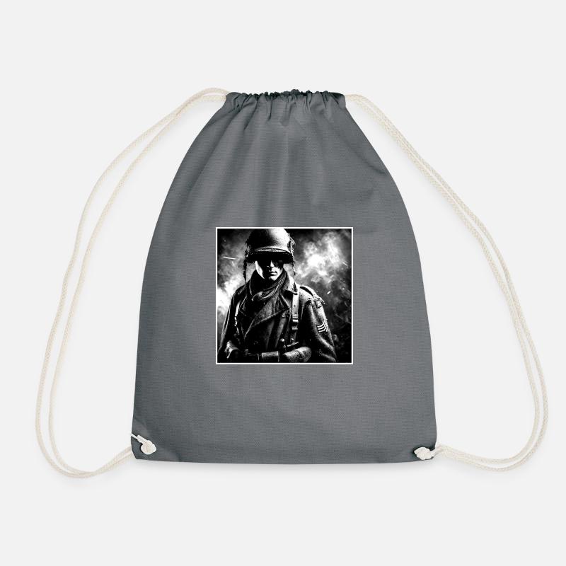 WW2 Soldier - Turnbeutel - Grau