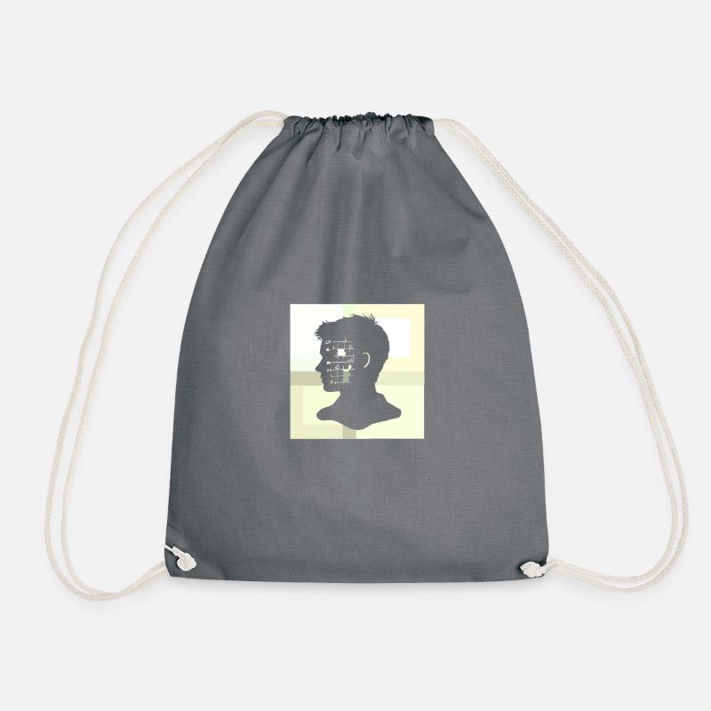 Math Geometry Calculations - Drawstring Bag - grey