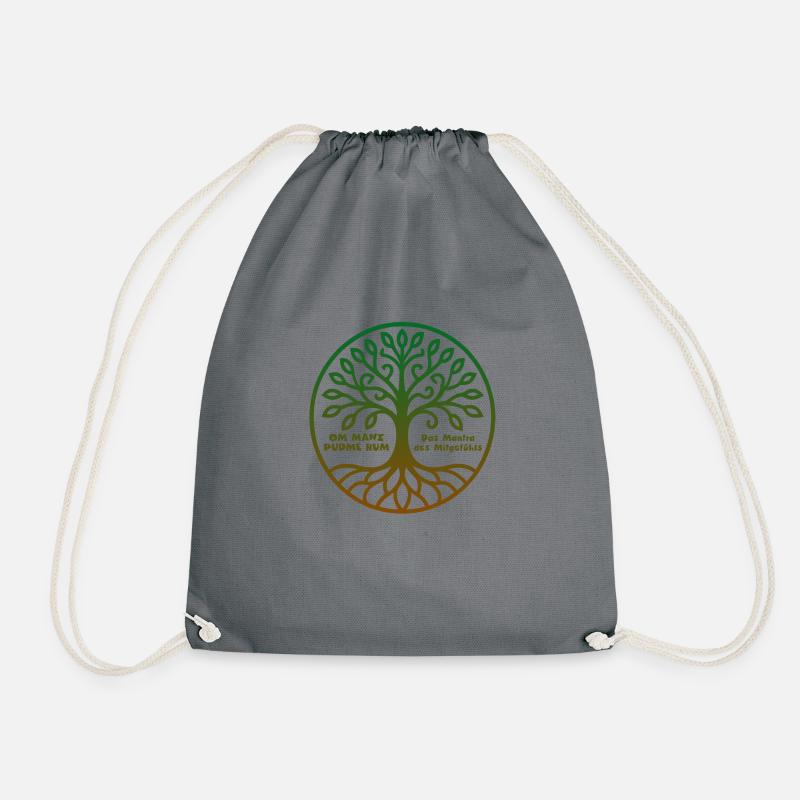 Om Mani Padme Hum - Turnbeutel - Grau