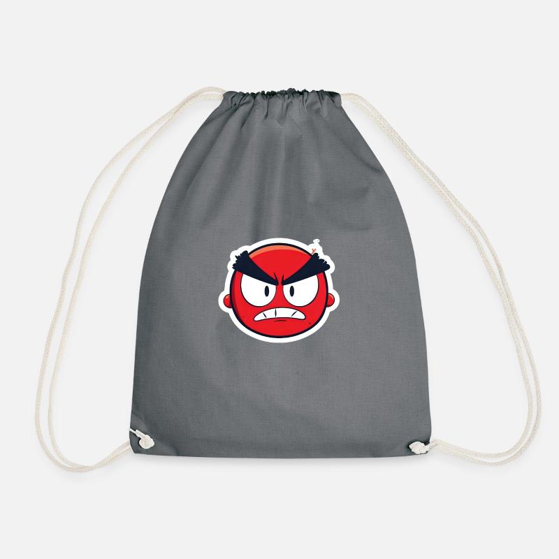 Bad Guy-Funny Comic Shirt with Villain - Drawstring Bag - grey