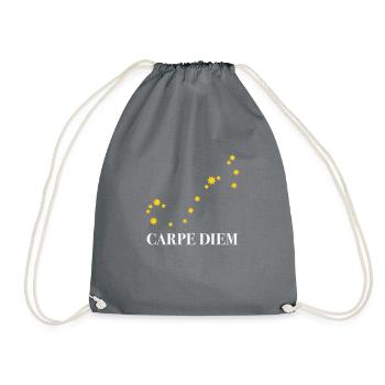 Carpe Diem utilise la constellation du jour Ciel du Scorpion - Sac de sport léger - gris - Devant