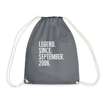 Légende depuis septembre 2006 - Sac de sport léger - gris - Devant