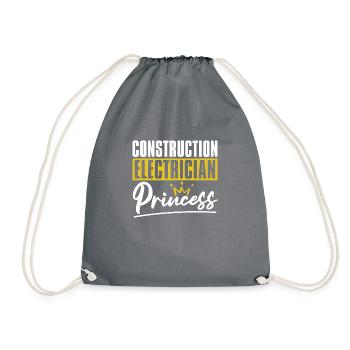 Electrician Electrical Engineer Electronics Technician - Drawstring Bag - grey - Front