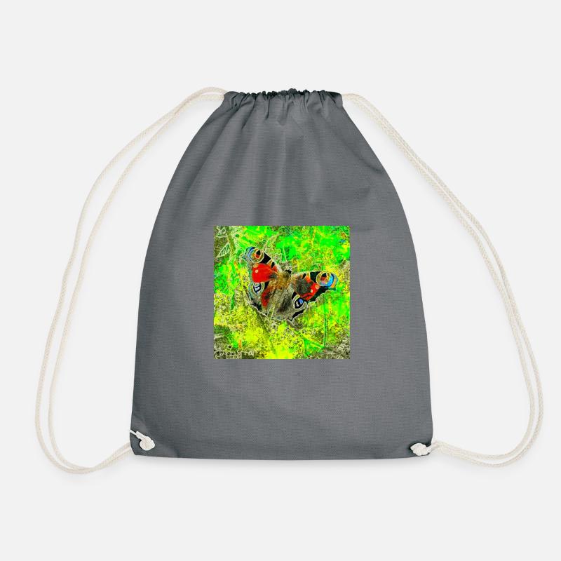 schmetterling - Turnbeutel - Grau