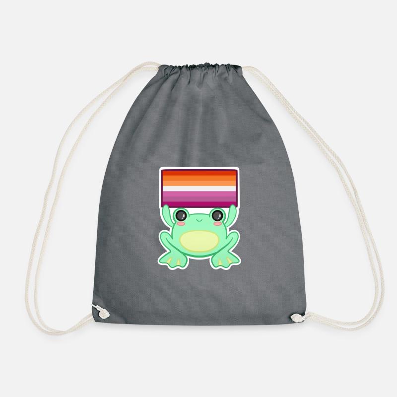Froggy Lesbe - Turnbeutel - Grau