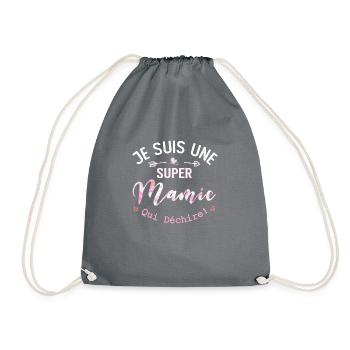 Je Suis Une Mamie Qui Déchire - Sac de sport léger - gris - Devant