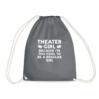 Theater Broadway-Musical Geschenk - Turnbeutel - Grau - Vorne
