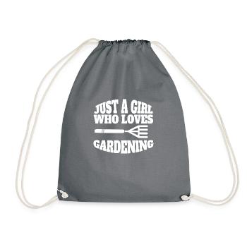 Hobbygärtner Garten Obstgarten Gärtner Geschenk - Turnbeutel - Grau - Vorne