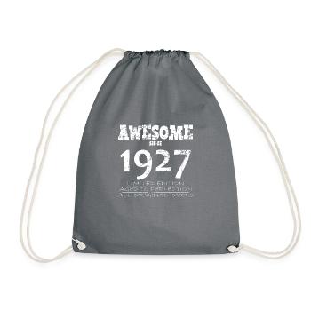 1927 - Legendary 97th Anniversary - Drawstring Bag - grey - Front