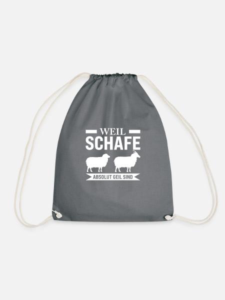 Schaf Zucht Schäfer Geschenk - Turnbeutel - Grau
