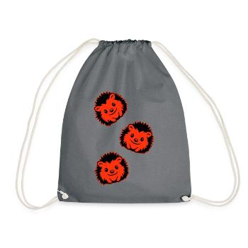 Hérisson Bande Dessinée Mignon - Sac de sport léger - gris - Devant