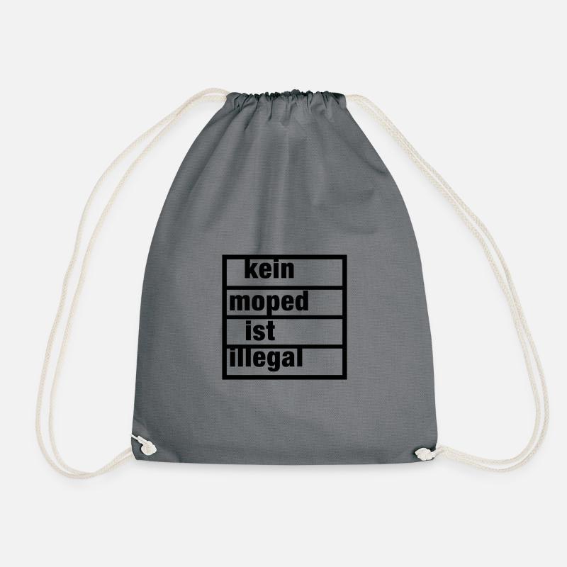 Kein Moped ist illegal - Turnbeutel - Grau