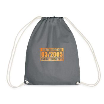 20th Anniversary Limited Edition - ꝏ Supply 03/2005 - Drawstring Bag - grey - Front