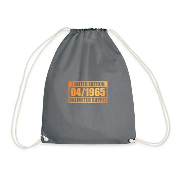 60th Anniversary Limited Edition - ꝏ Supply 04/1965 - Drawstring Bag - grey - Front