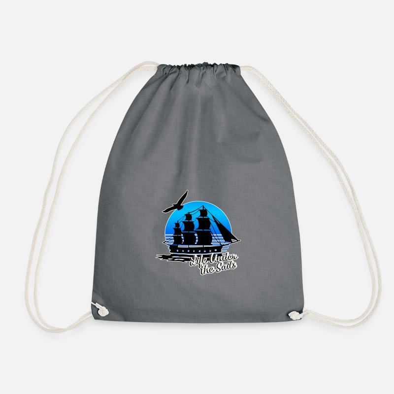 Live Under the Sails - clean - Turnbeutel - Grau