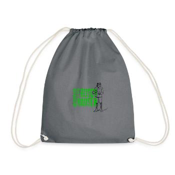 Südharz Merch - Froschhausen Wasserthaleben (grün) - Turnbeutel - Grau - Vorne