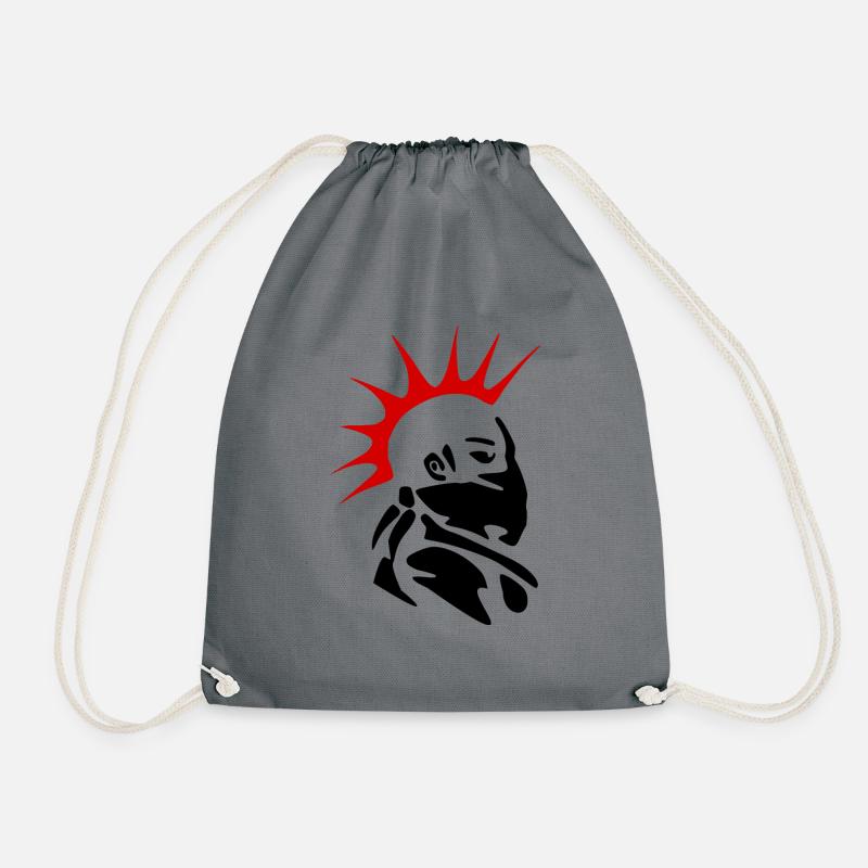 Punk - Drawstring Bag - grey