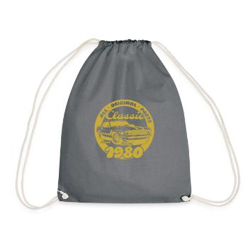 45th Birthday - Classic Musclecar 05/1980 - Drawstring Bag - grey - Front