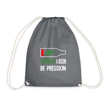 Naturopathe a besoin de pression t-shirt homme - Sac de sport léger - gris - Devant
