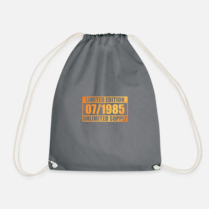 40. Geburtstag Limited Edition - ꝏ Supply 07/1985 - Turnbeutel - Grau