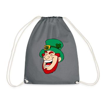 trèfle chance trèfle à quatre feuilles chance clover35 - Sac de sport léger - gris - Devant