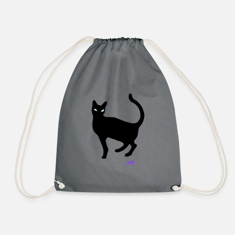 Katze - Turnbeutel - Grau