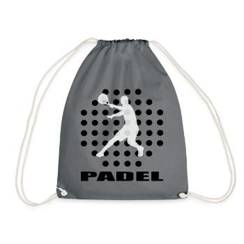 Padel | - Turnbeutel - Grau - Vorne