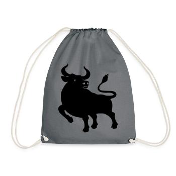 Os shadow figure - Drawstring Bag - grey - Front