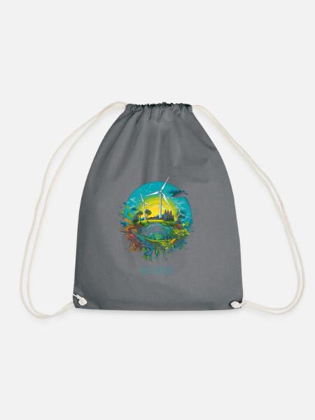 Sauvons notre planète - Protection de l’environnement Protection du climat - Sac de sport léger - gris