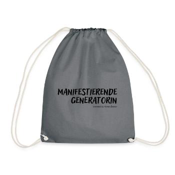 Manifestierende Generatorin by Human Design - Turnbeutel - Grau - Vorne