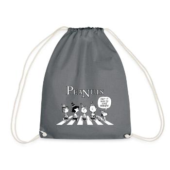 Peanuts Snoopy, Charlie, Stella & Lucy Geburtstag - Turnbeutel - Grau - Vorne