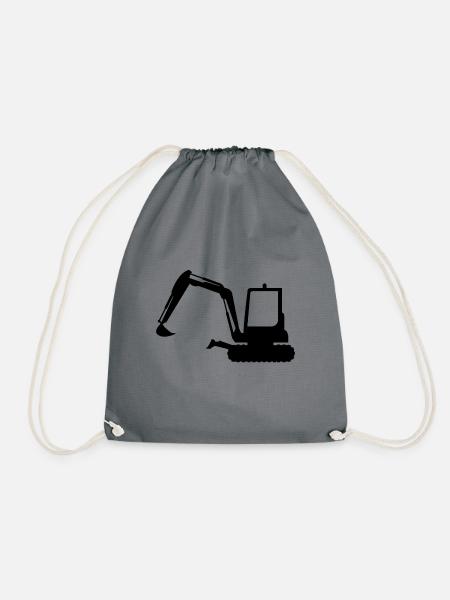 Bagger - Turnbeutel - Grau