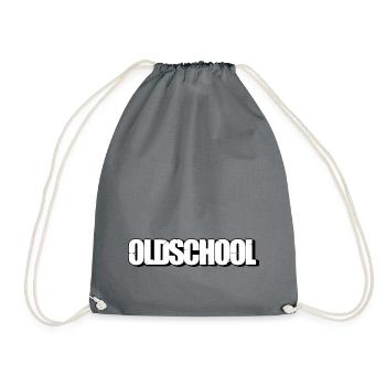 Oldschool - Drawstring Bag - grey - Front