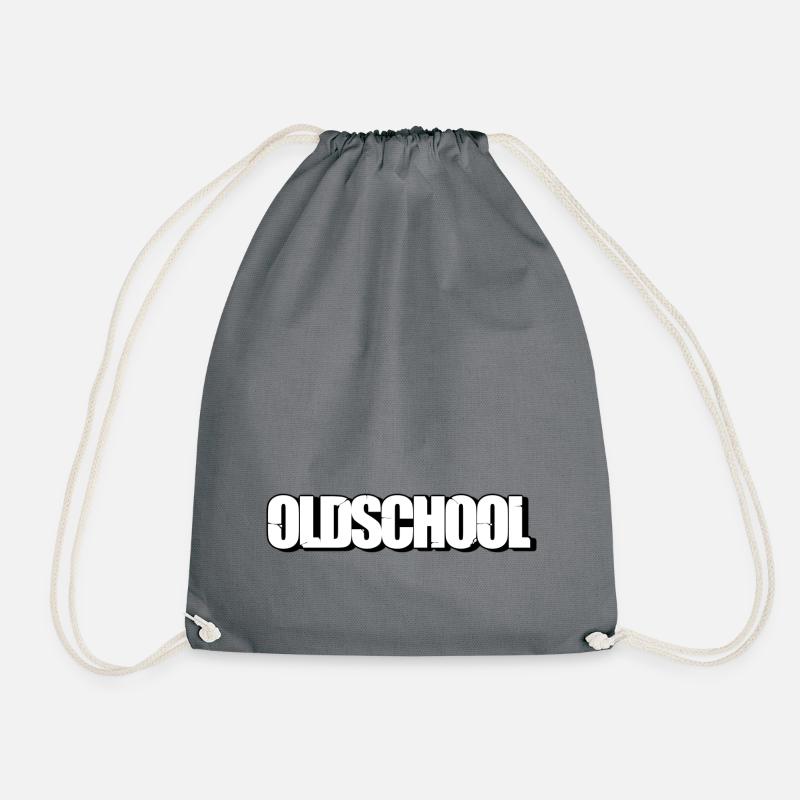 Oldschool - Drawstring Bag - grey