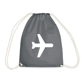 Airplan White - Turnbeutel - Grau - Vorne