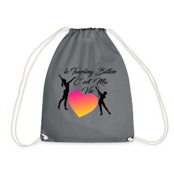 TWIRLING BATON - Sac de sport léger - gris - Devant