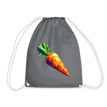 Carotte géométrique abstraite - Color Burst Design - Sac de sport léger - gris - Devant
