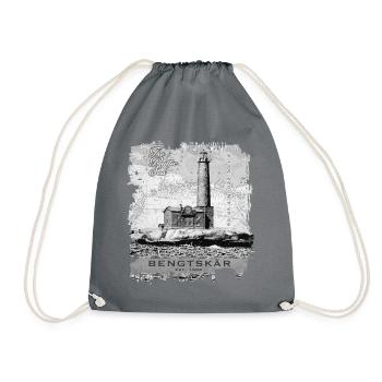 Bengtskär Lighthouse - Textiles and Gift Products - Drawstring Bag - grey - Front