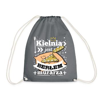 kielnia jest berlem murarza - Turnbeutel - Grau - Vorne