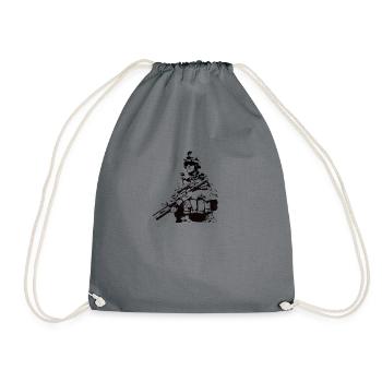 soldat militaire - Sac de sport léger - gris - Devant