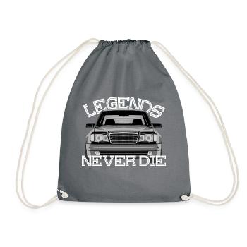 W124 legends never die - Drawstring Bag - grey - Front