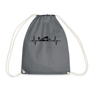 Chemise d'alpiniste de randonnée en montagne Heartbeat - Sac de sport léger - gris - Devant