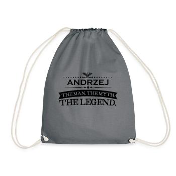 cadeau légende du mythe de l'homme Andrzej - Sac de sport léger - gris - Devant