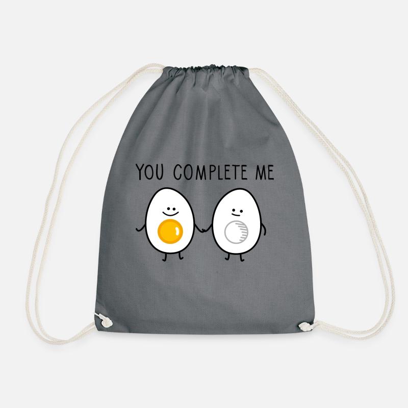You complete me - Turnbeutel - Grau