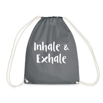Dictons drôles d’inspiration et d’expiration - Sac de sport léger - gris - Devant