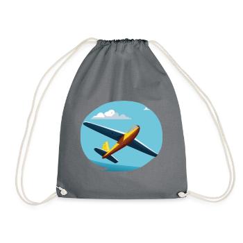 YellowGlider - Drawstring Bag - grey - Front