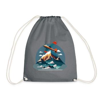 RedTipMountain - Drawstring Bag - grey - Front